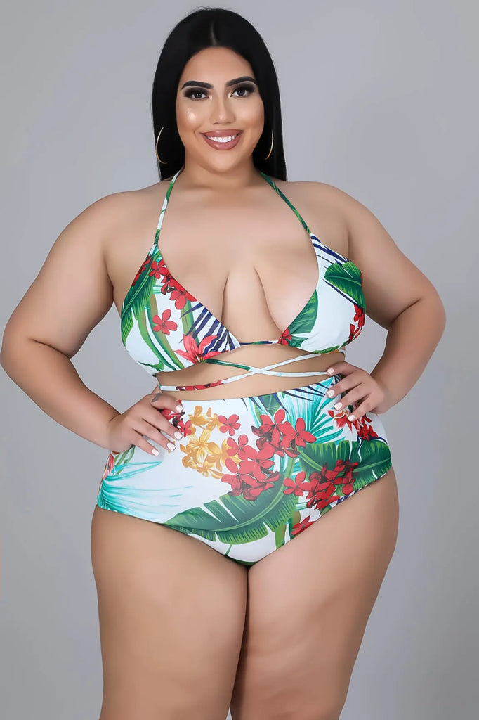 3pc Swim Set With Cover Up - MODERN GIRL TREND INC.