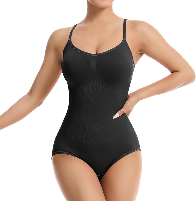 Slimming  Spaghetti Strap Compression Body Shaper Bodysuit