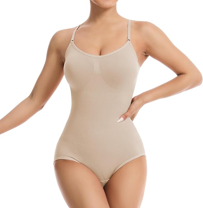 Slimming  Spaghetti Strap Compression Body Shaper Bodysuit