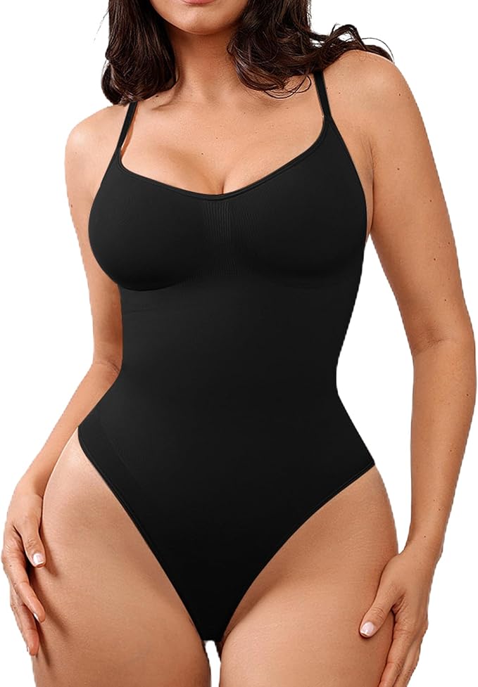 Slimming  Spaghetti Strap Compression Body Shaper Bodysuit