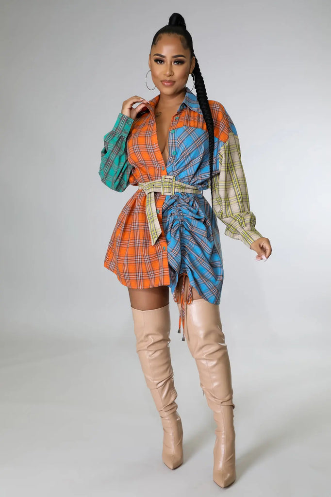 Azealea Shirt Dress - MODERN GIRL TREND INC.