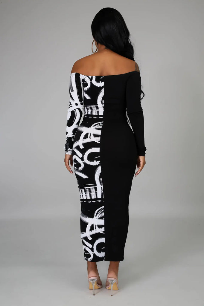 Black Body Con Dress - MODERN GIRL TREND INC.